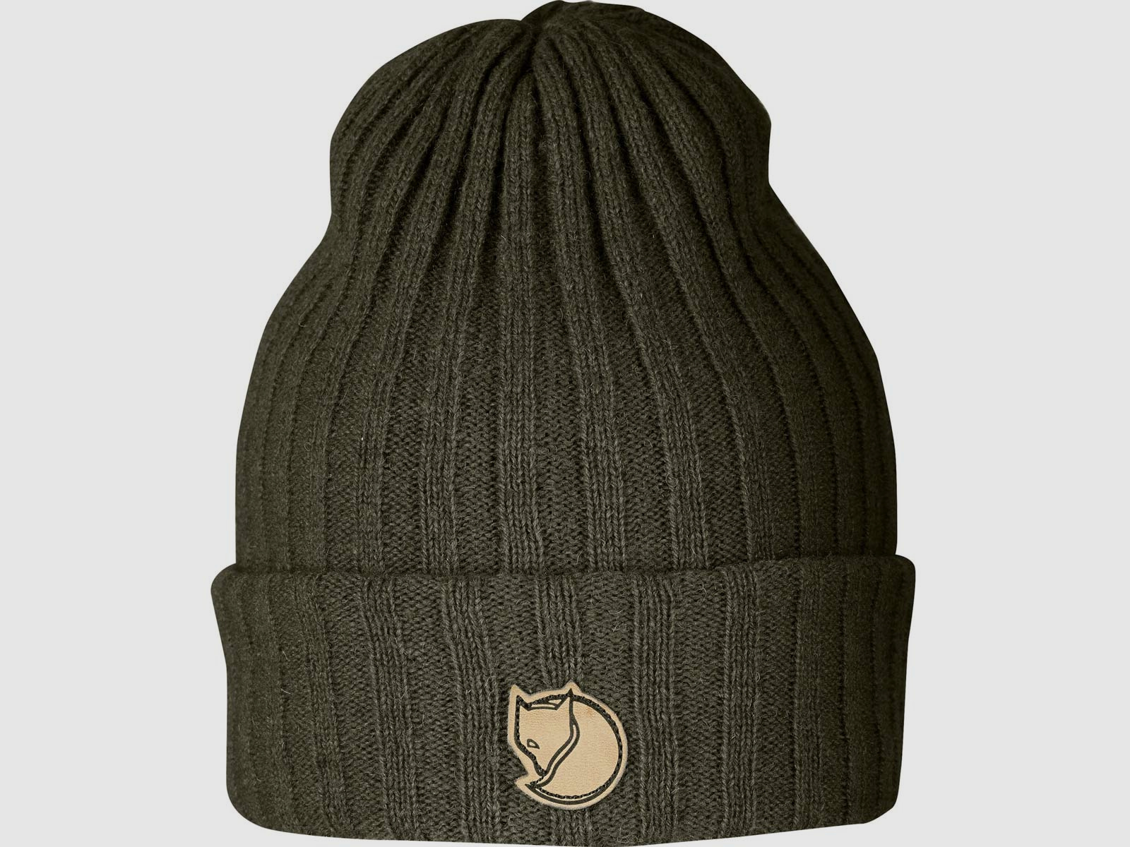 Fjällräven Strickmütze Byron Hat Dark Olive - Taupe