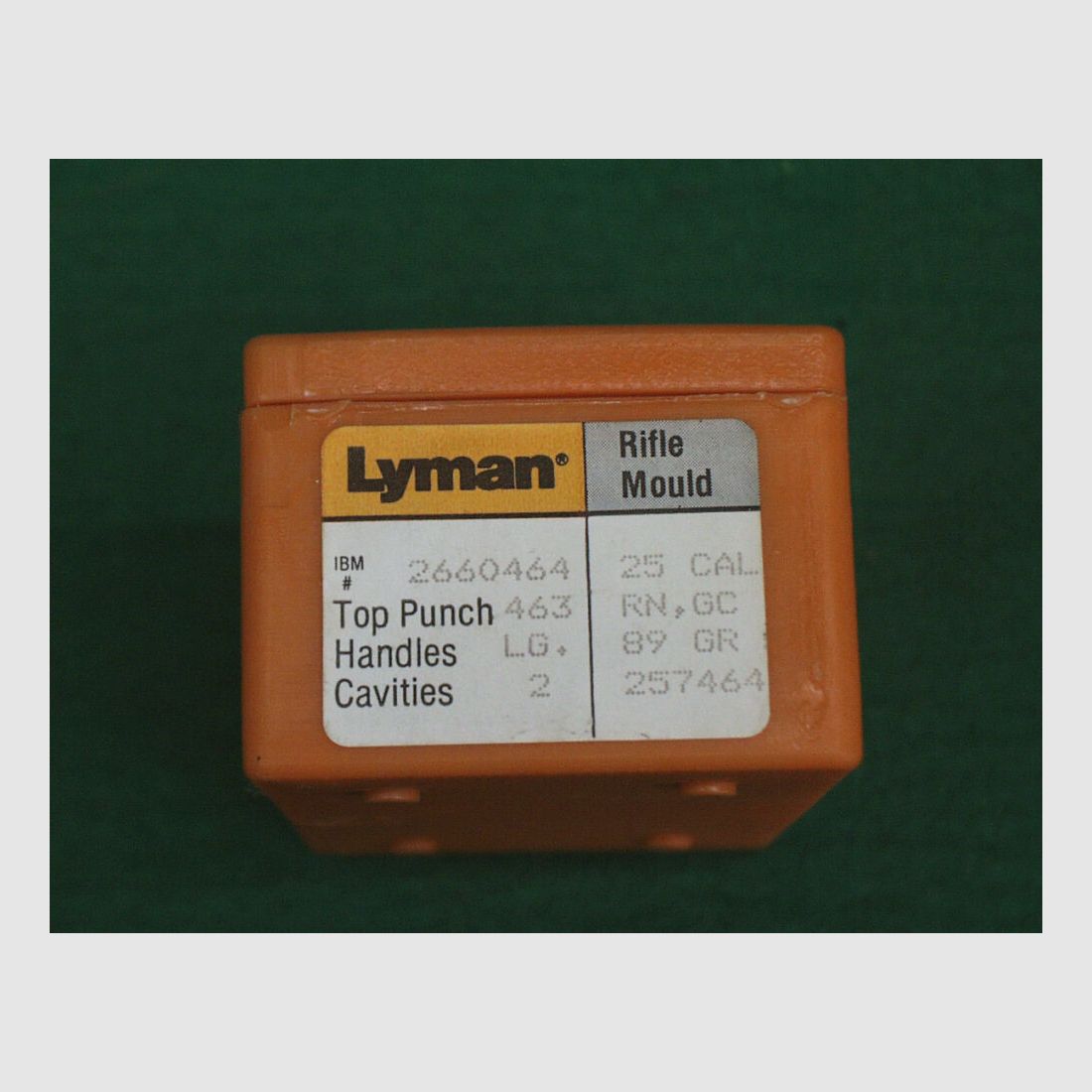 Lyman	 Kokille Kal.25