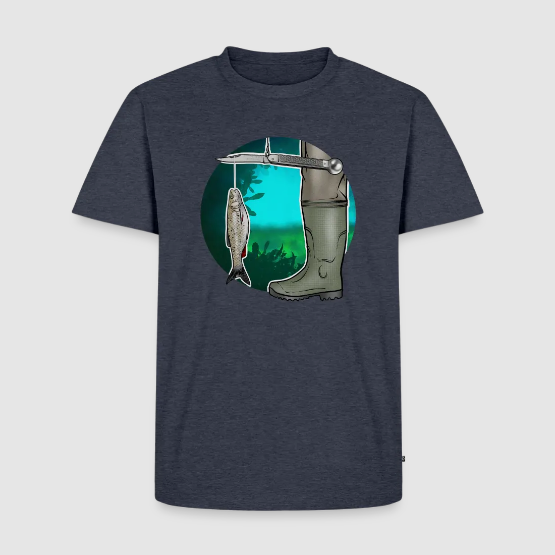 PUMA Men´s Premium T-Shirt „Waagemesser – Petri Heil"