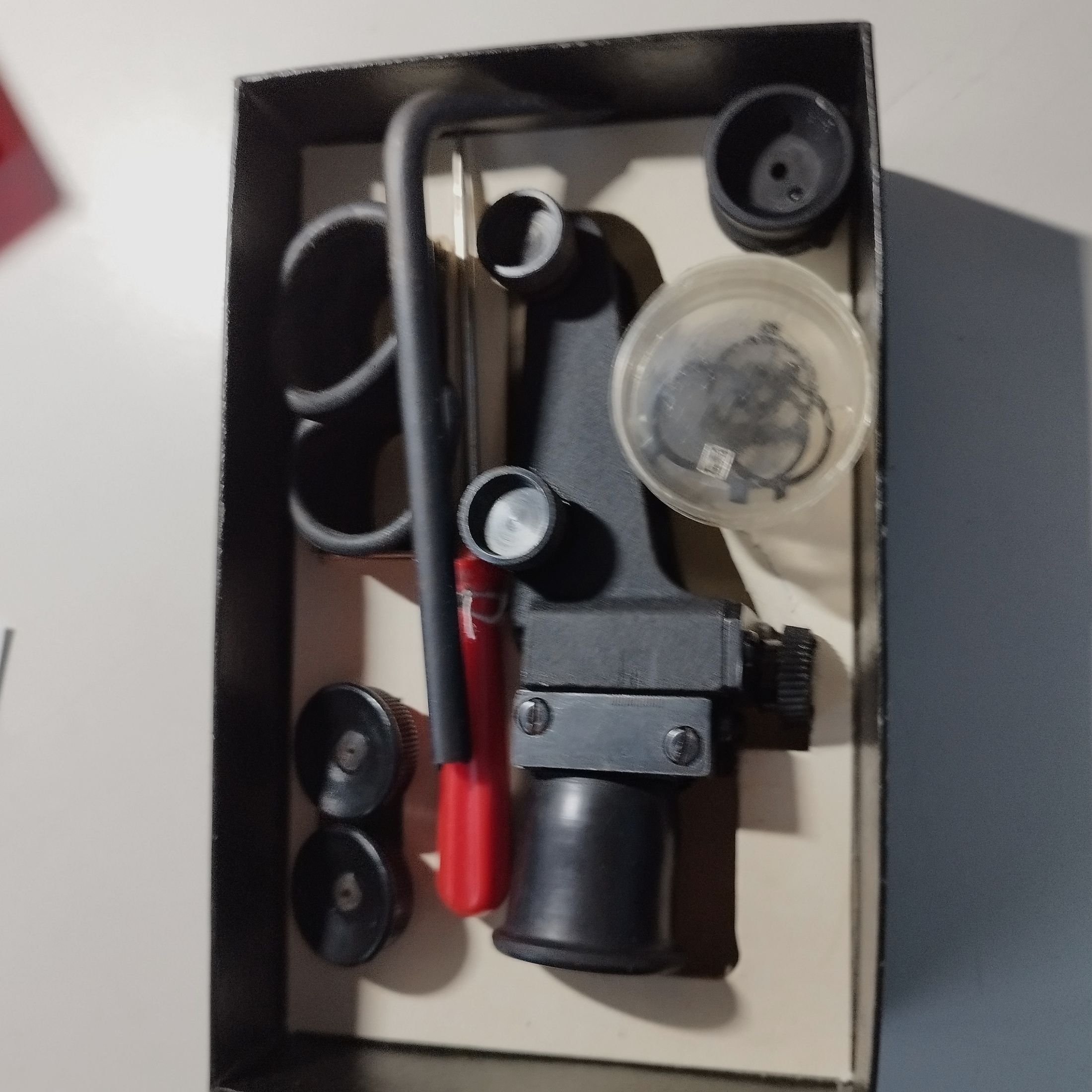 Diottro vintage di Suhl con accessori in scatola