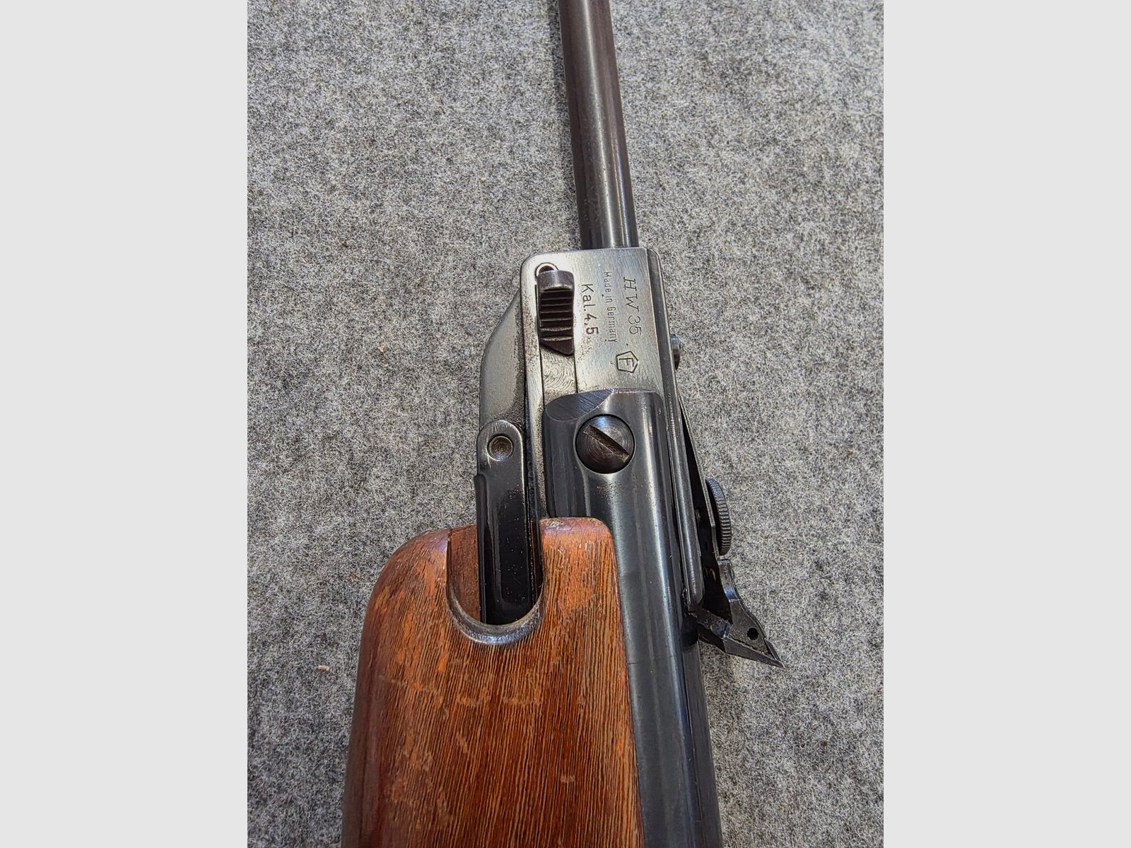 Weihrauch HW 35 from year 1982 with F-mark break barrel air rifle caliber 4.5 mm HW35