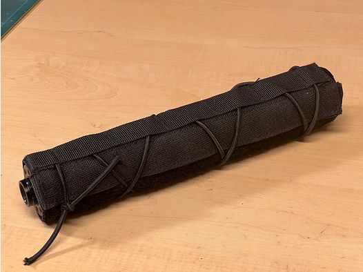 Silencer cover in black