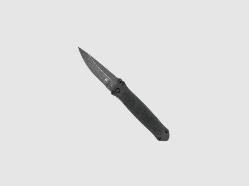 CobraTec Black Quick Strike Hidden Release automatisch mes met zwarte stonewash lemmet, afbeelding 1 van 12