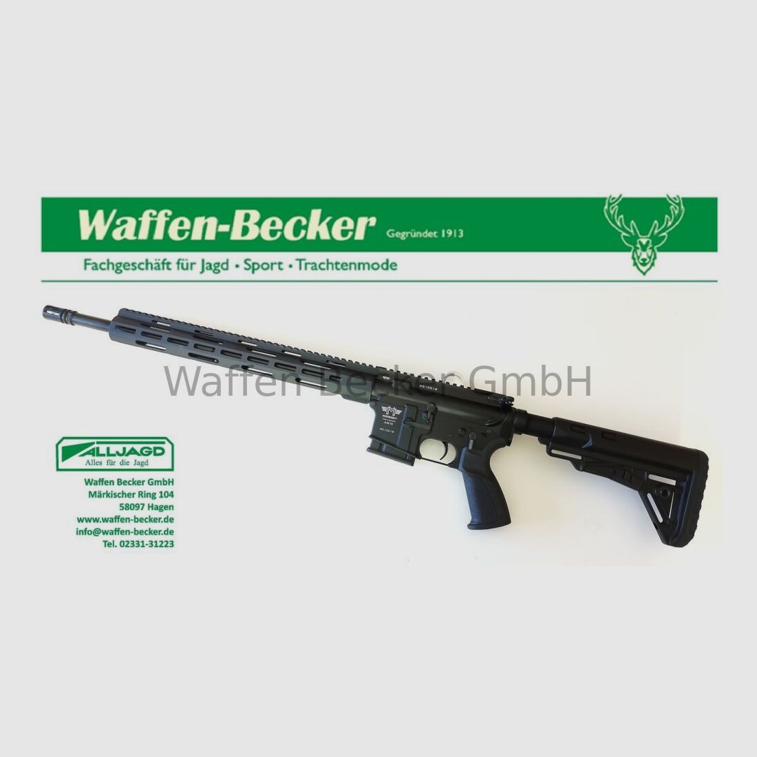 Messerschmitt (Waffen Schumacher) Messerschmitt AR15 Cal. .223Rem. 18"-canon, noir
