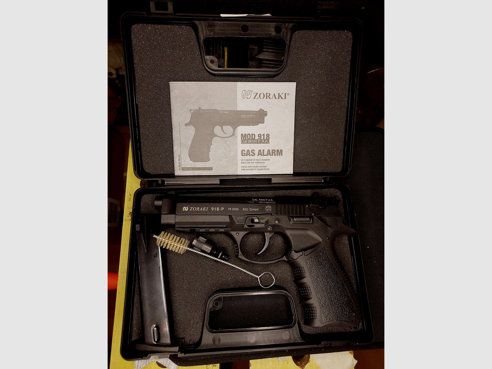 Zoraki 918 -P 9mm P.A.K. blued (PTB 1072) as new Z 918