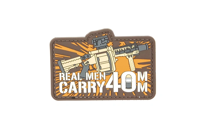 3D Patch – Real Man Carry 40mm
