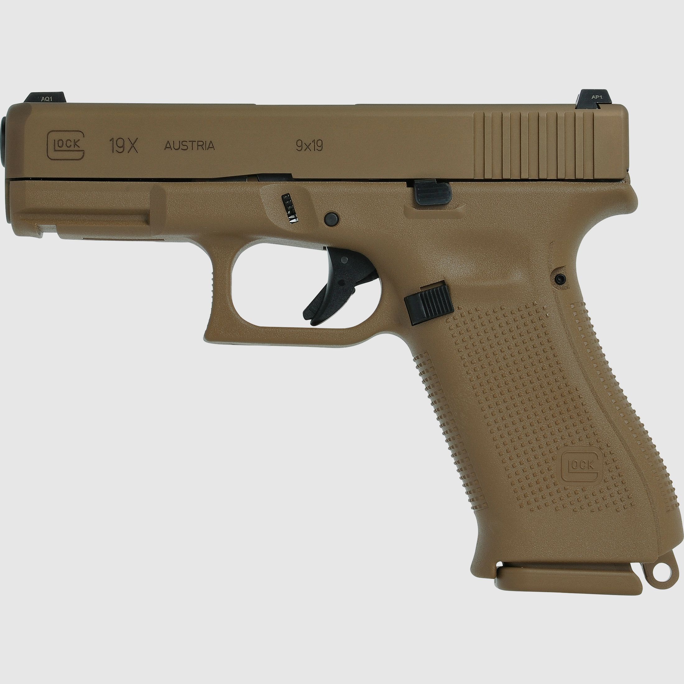 Glock Pistole G19X Gen5 Crossover 9 mm Luger 4" / 10,2 cm Coyote