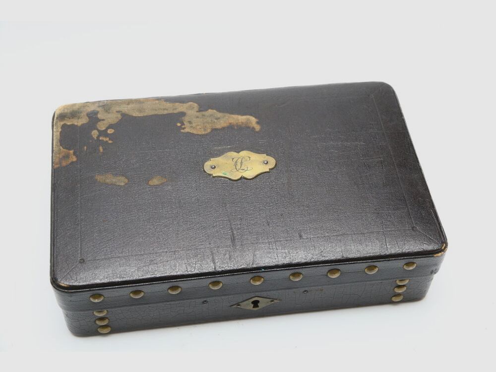 Lefaucheux Revolver Rarität mit passender Schatulle Vollgravur Stiftfeuer