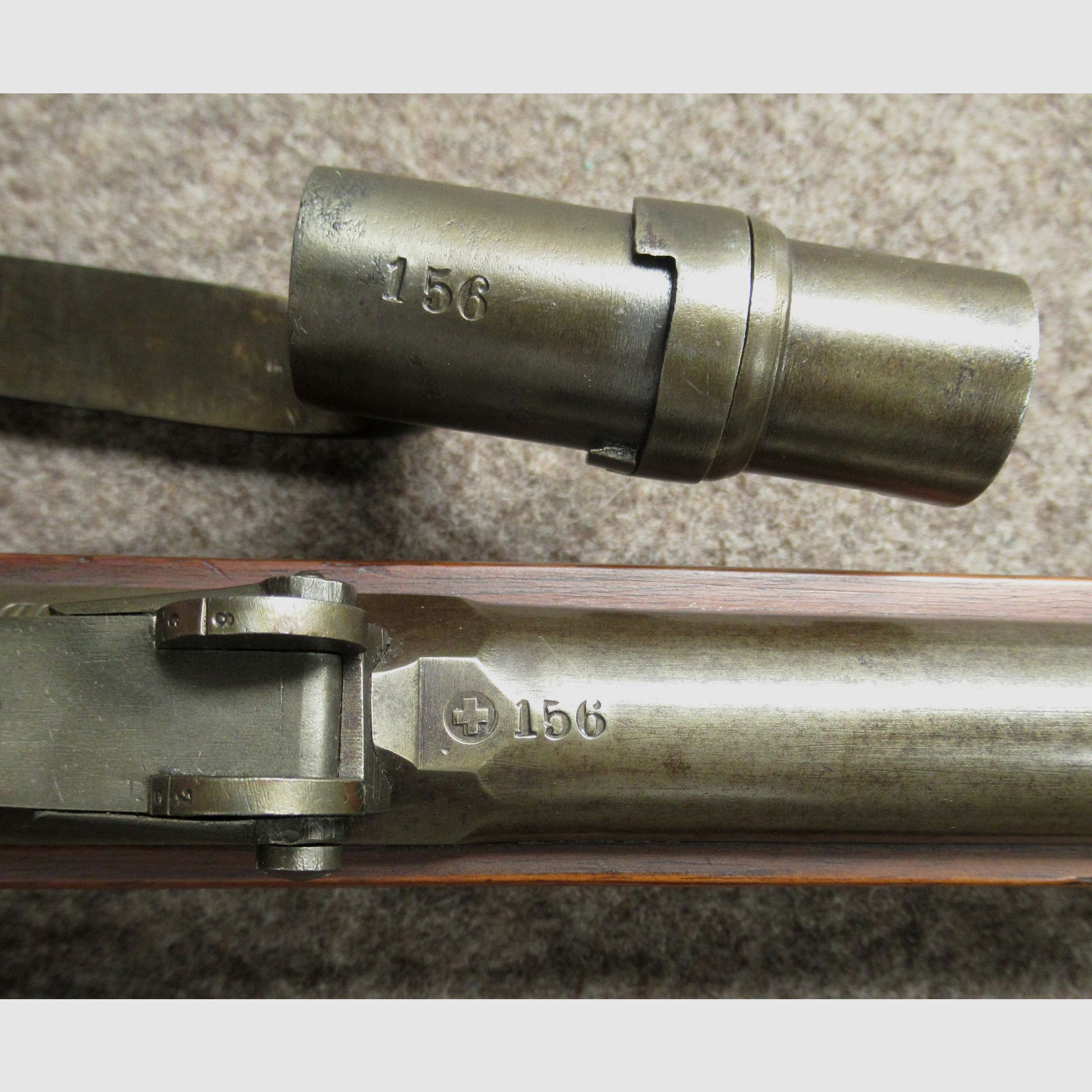 AB-150 VON ERLACH Büchse Mod. 1856/59/67 Kal. 10.3mm, Bild 7 von 9
