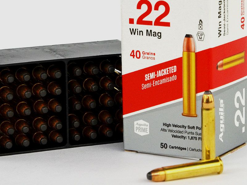 Aguila .22 Win. Mag. Standard SJSP Partial Jacket, 40 grs 1 Pack (50 shots at €0.458*)