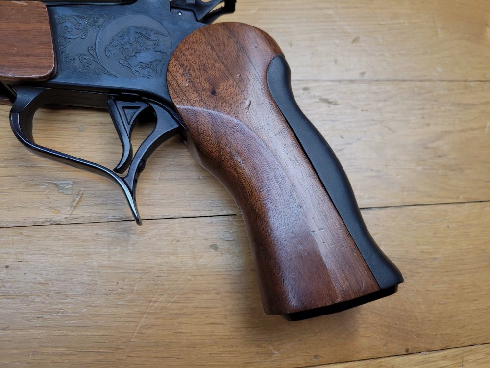 Pistolet Contender en 22LR – Canon 10 pouces interchangeable ! – Customisable – Une légende du tir sportif par son originalité et sa qualité – Etat TBE!, image 3 sur 16
