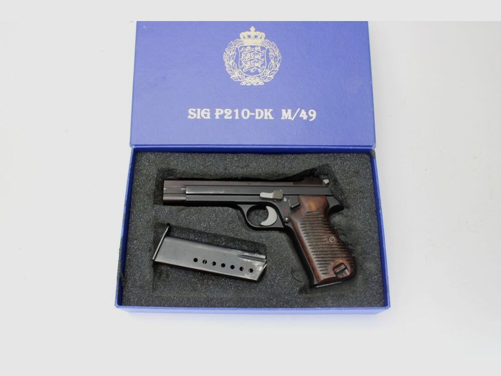 Pistole SigSauer P210 m/49 Kal. 9mm Luger inkl Box #:15276 Pfandversteigerung 17.7.25