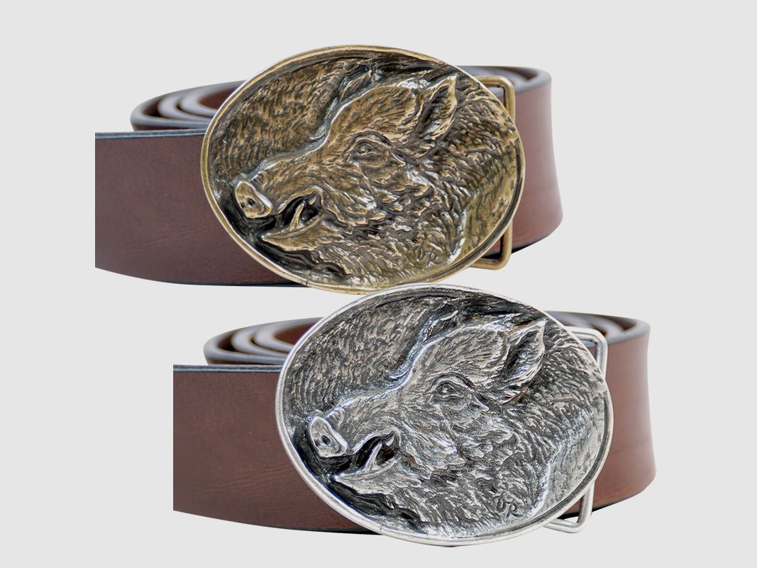 Belt buckle "Wild boar head"