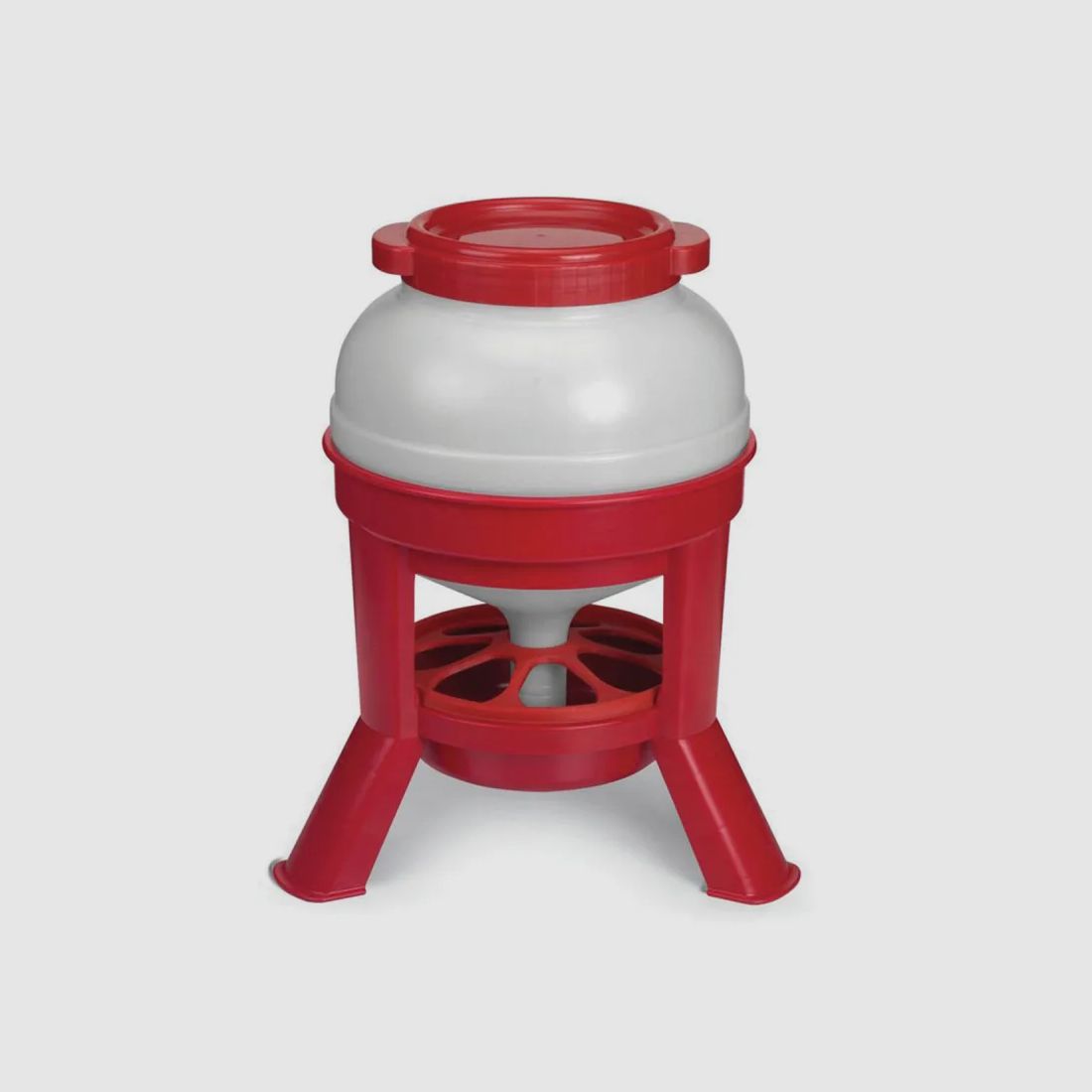 Lot GAUN Geflügel: Tränke 20 L + Futterautomat 15 kg auf Füßen, Bild 3 von 7