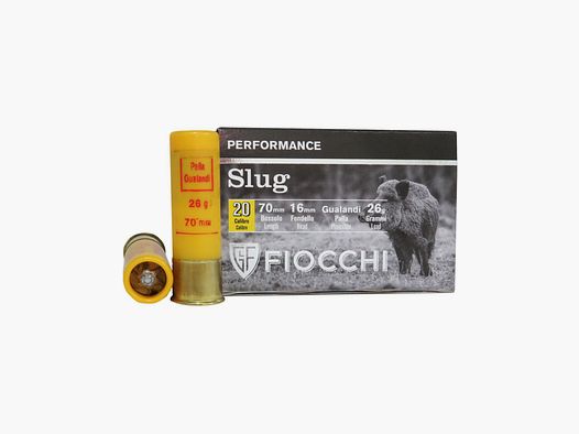 Fiocchi c.20 palla Gualandi 26gr