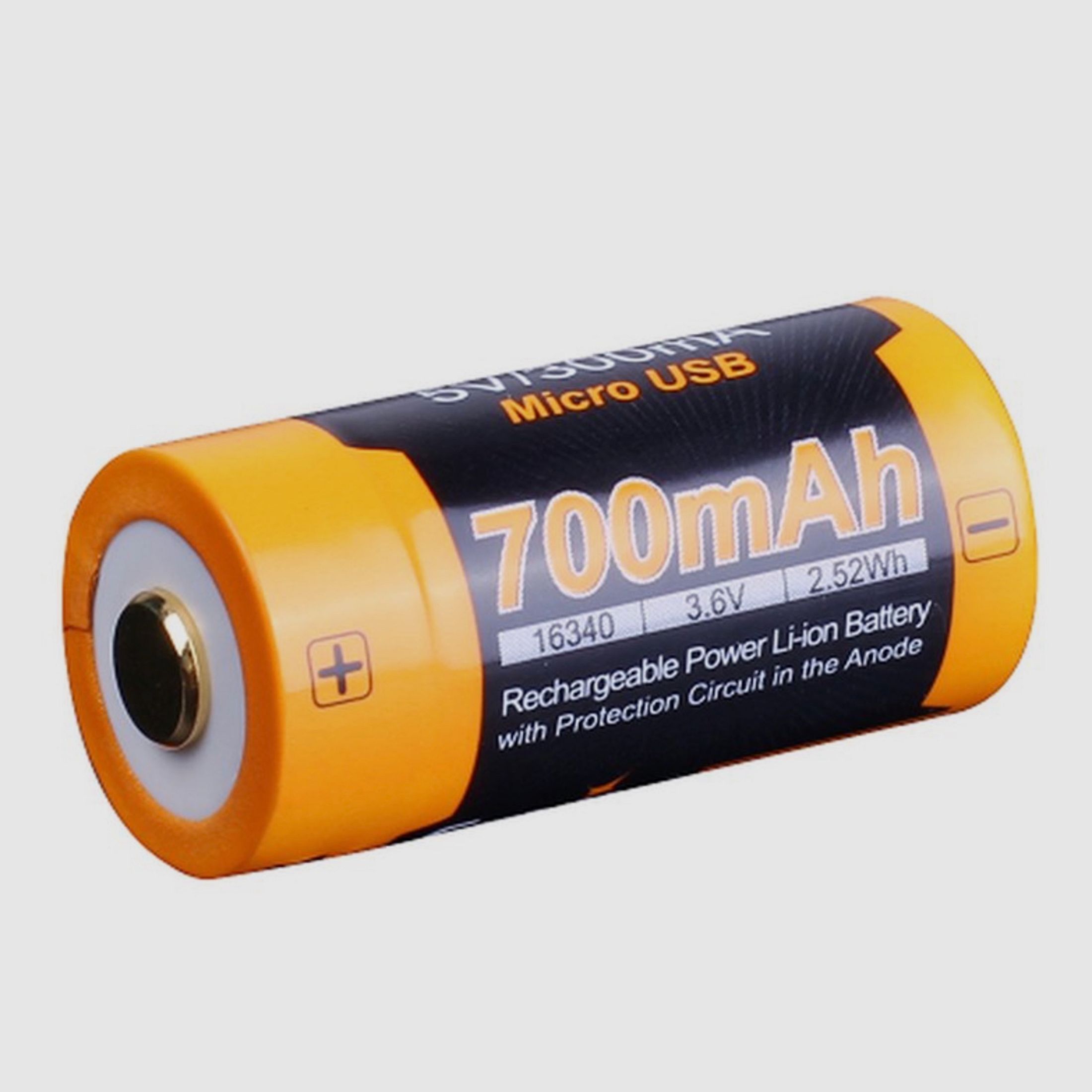 2x Fenix ARB-L16-700UP geschützter Li-Ionen Akku 16340 RC123A für PD25 PD22UE