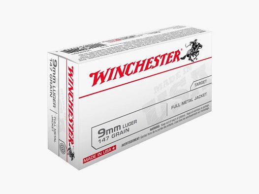 WINCHESTER 9x19 Luger FMJ 147 gr Rifle ammunition