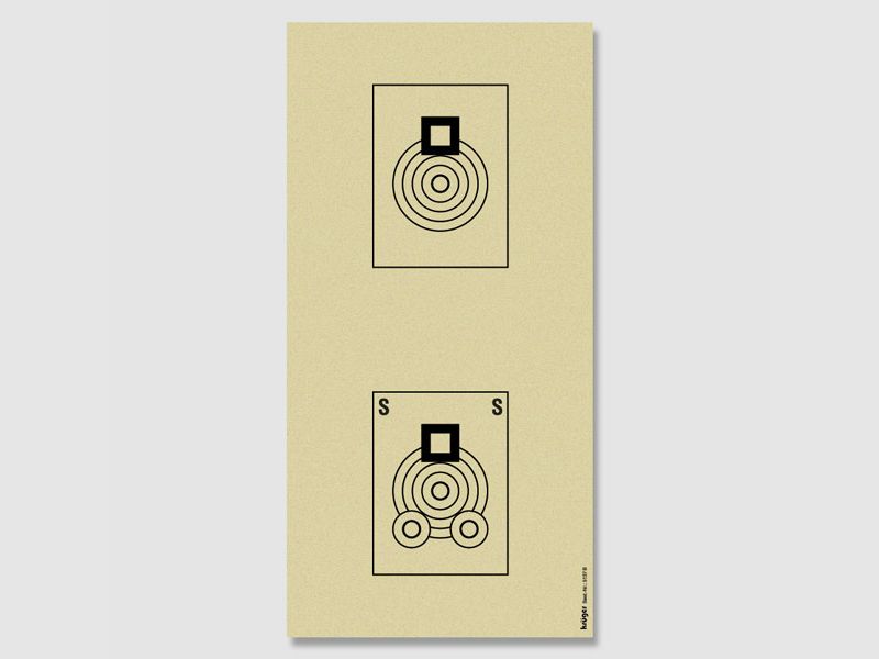 Krüger-Druck cibles de tir BenchRest 100 m 25 pièces 20,2x40,4 cm