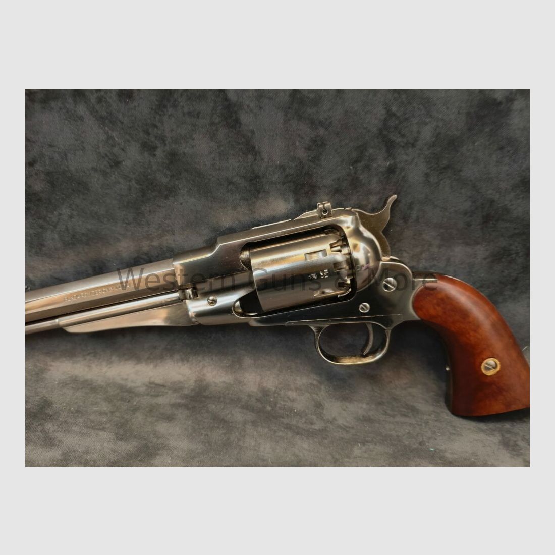 Pietta Perk.-Revolver Remington 1858 TEXAS BUFFALO Nickel-Finish Kaliber: 44 (BP)