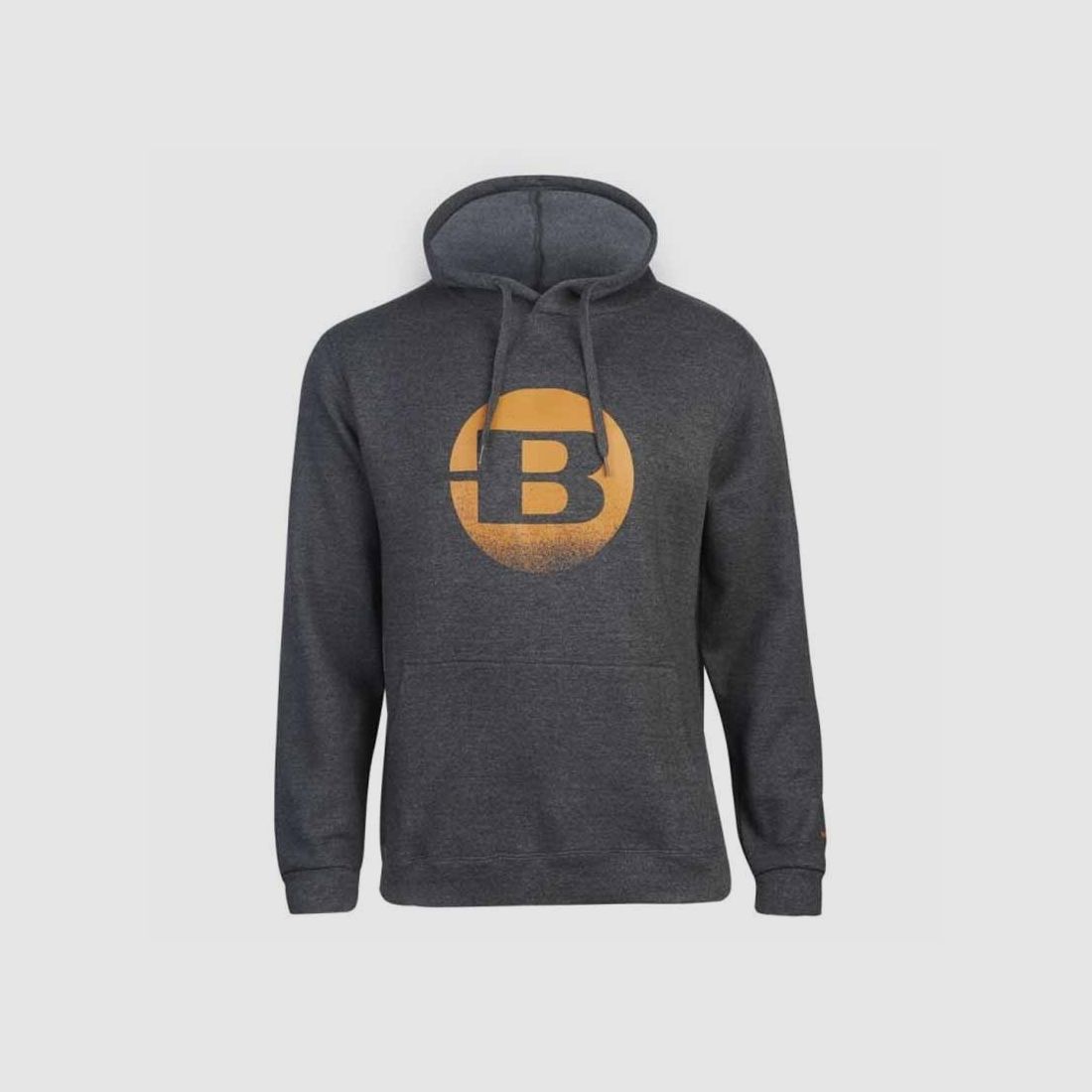 Heather Grey Unisex Hoodie Bergara Circle Distress, image 2 of 4
