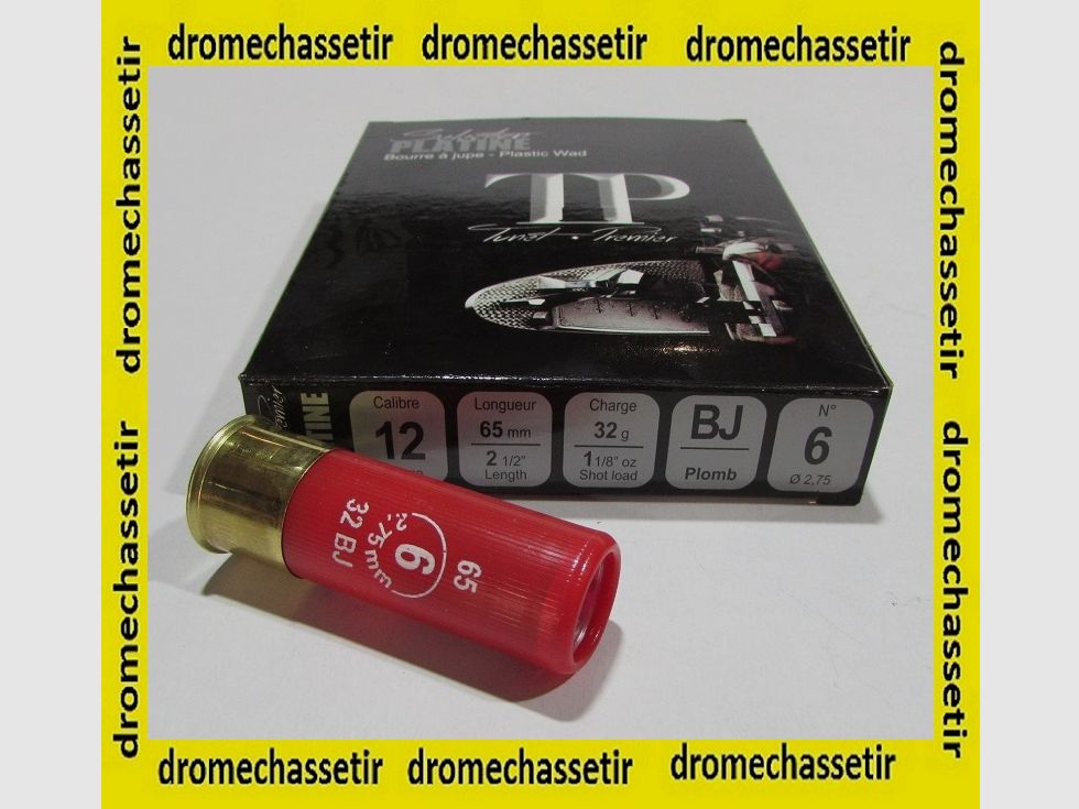 boite 10 cartouches calibre 12/65 Tunet TP platine plb 6