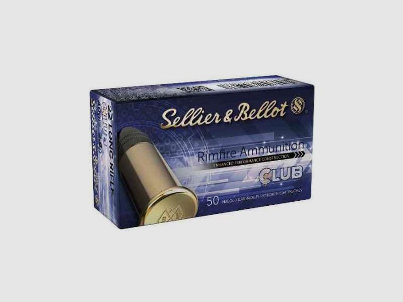 Sellier & Bellot .22 LR CLUB, Packung mit 50 Patronen