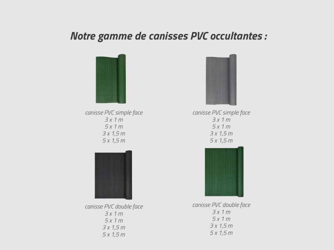 PVC-Doppelzaun grau 1,5 × 3 m mit Befestigungsset, Bild 11 von 13