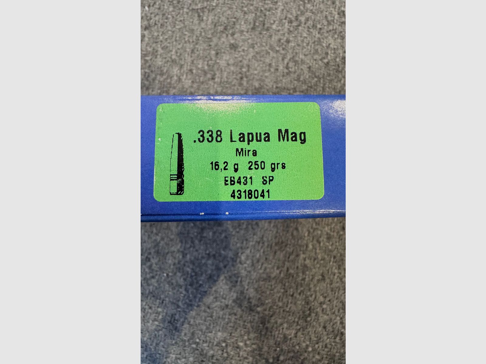 Lapua 338 Lapua Magnum Munition jagdlich mit Teilmantel Geschoss 