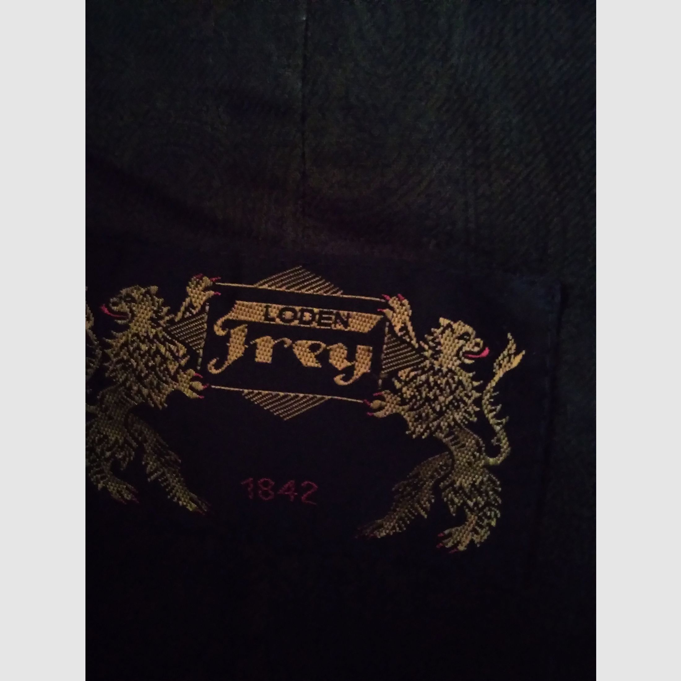 Abrigo de lana para hombres de Lodenfrei - marrón oscuro - talla 52