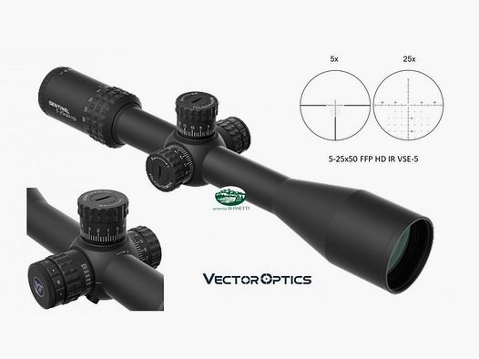 VECTOR OPTICS Sentinel 5-25x50 illuminated reticle HD FFP SCFF-58