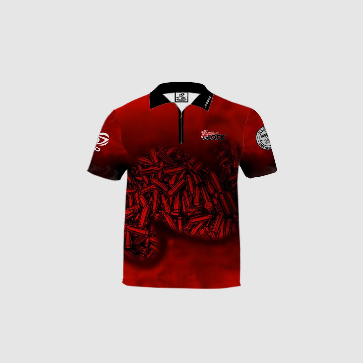 DED Team Glock T-Shirt Rot, Größe: XL, Benutzerdefinierter Name: Kein Name, Bekleidungsart: Damen, Bild 1 von 3