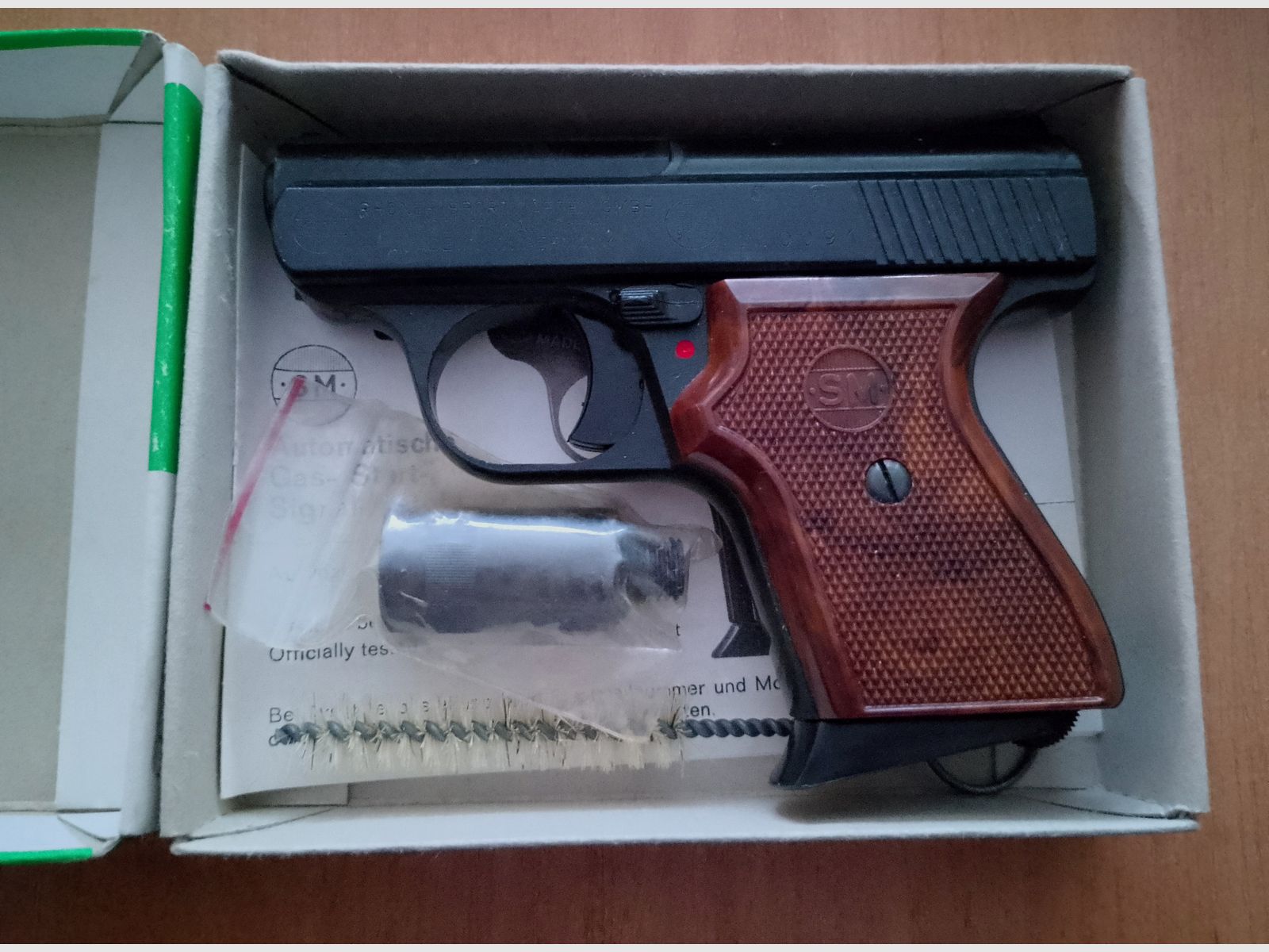 Stary Rhöner SM 15 kal. 8 mm huk w PTB 83/2 z opakowaniem!