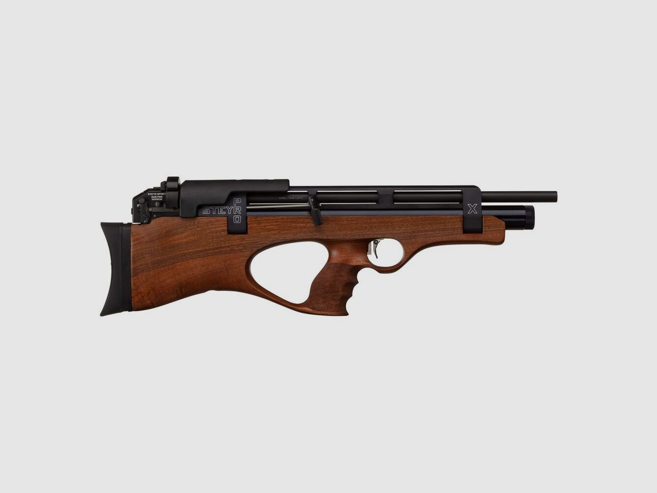 Steyr Matchluftgewehr PRO X Scout Kaliber 4,5 mm - schwarze Kartusche
