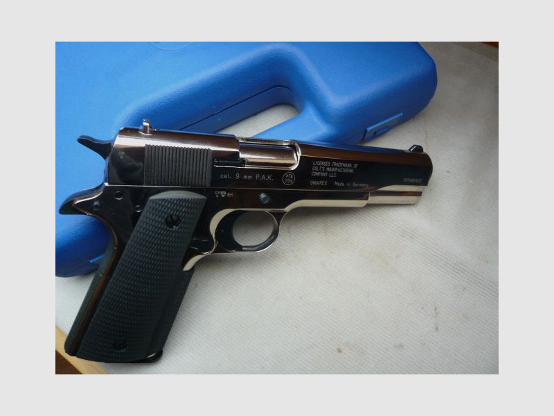 Colt Government 1911 A1 caliber 9mm PAK chrome-plated