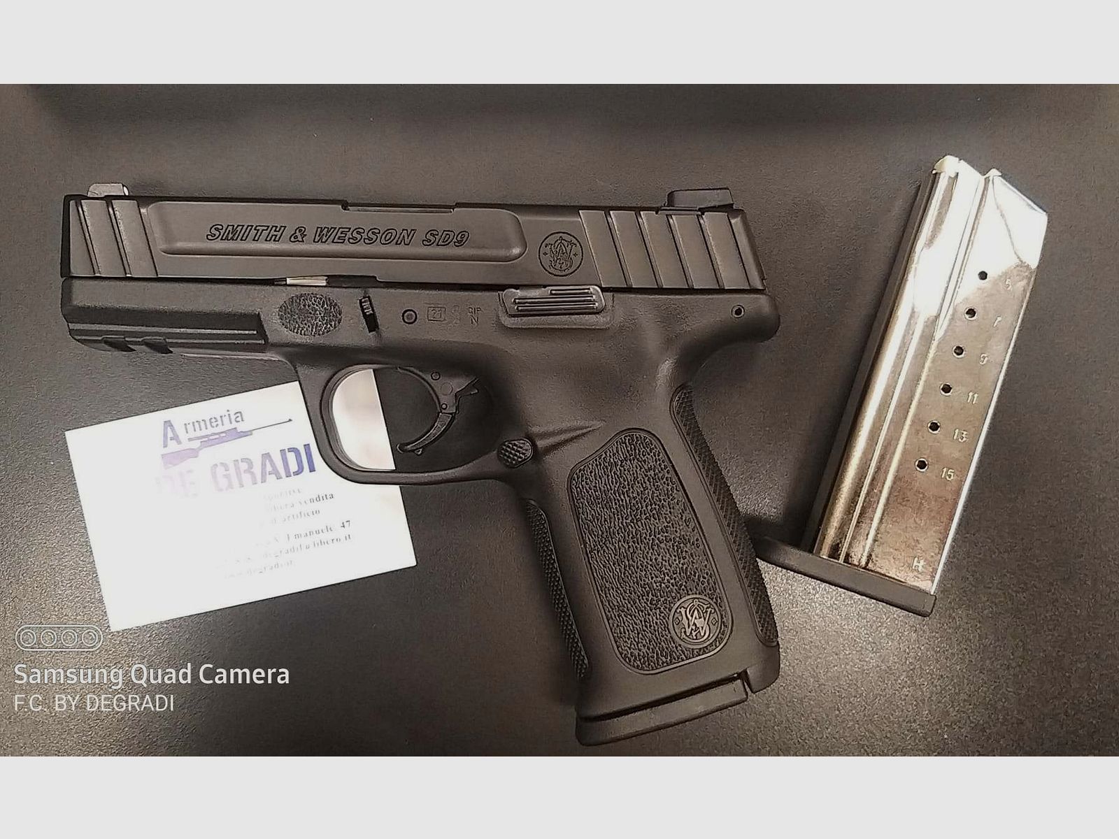 SMITH & WESSON MODEL SD9 CALIBRO 9X21, immagine 2 di 4