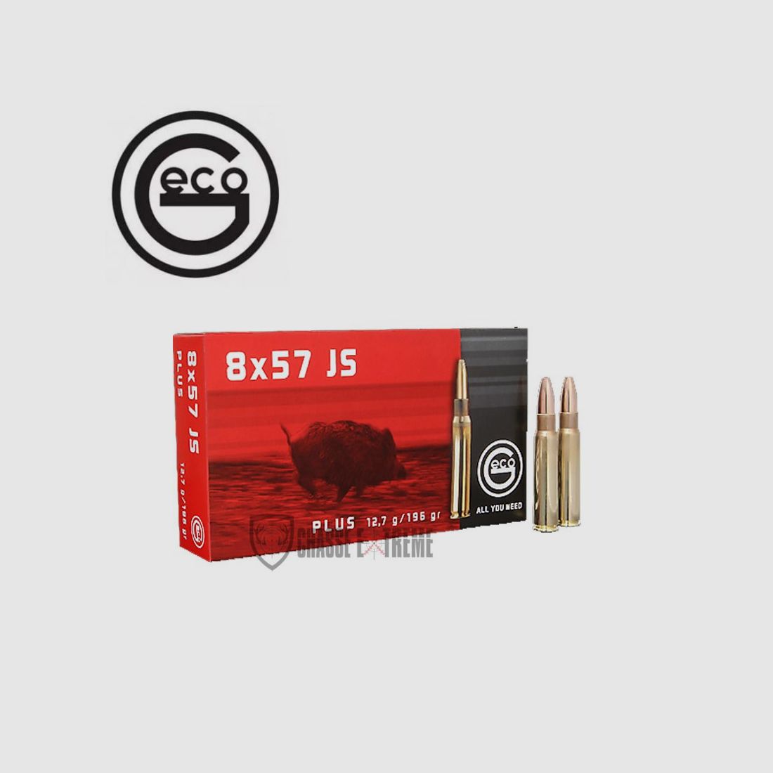 20 nabojów GECO kal. 8x57 JS 196gr PLUS