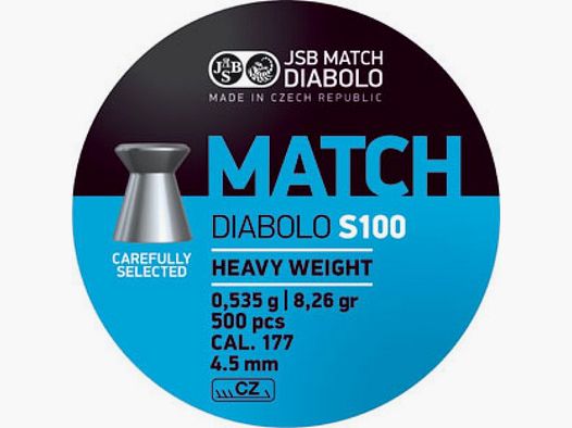 JSB Match Diabolo, 0.535g, 500 shots, cal. 4.5mm
