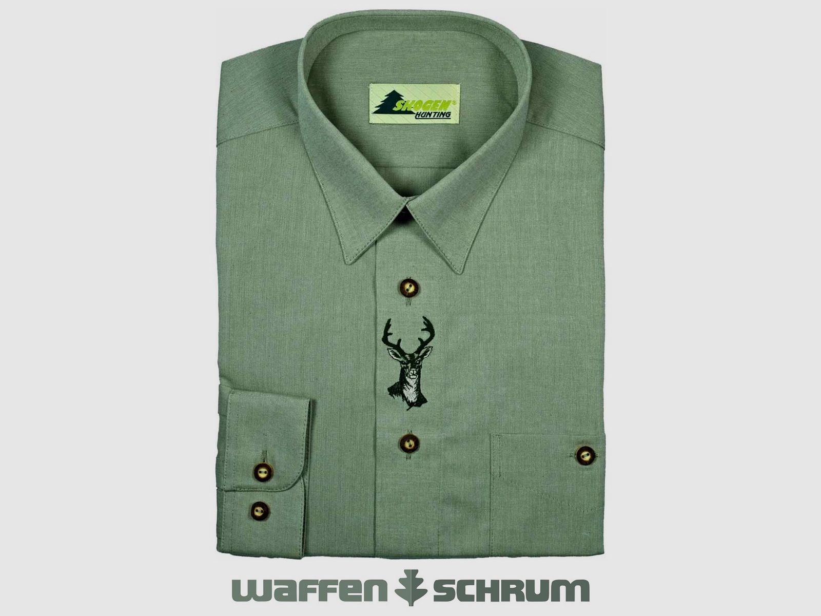 Skogen Shirt Chambray-Stick Deer Lind