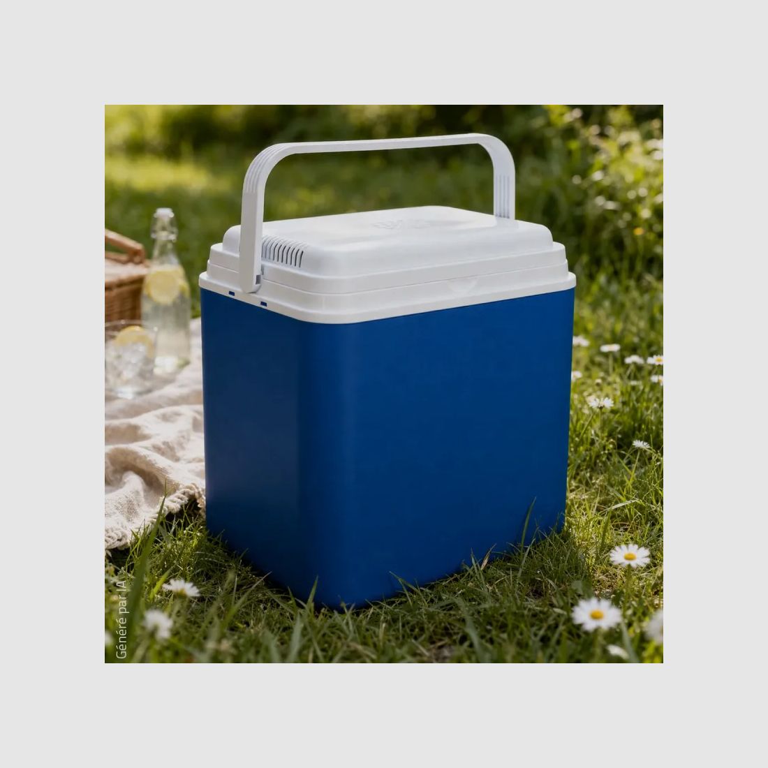 Veelzijdige elektrische koelbox, 12 V, 24 l, blauw, 40 × 23 × 41, afbeelding 7 van 10