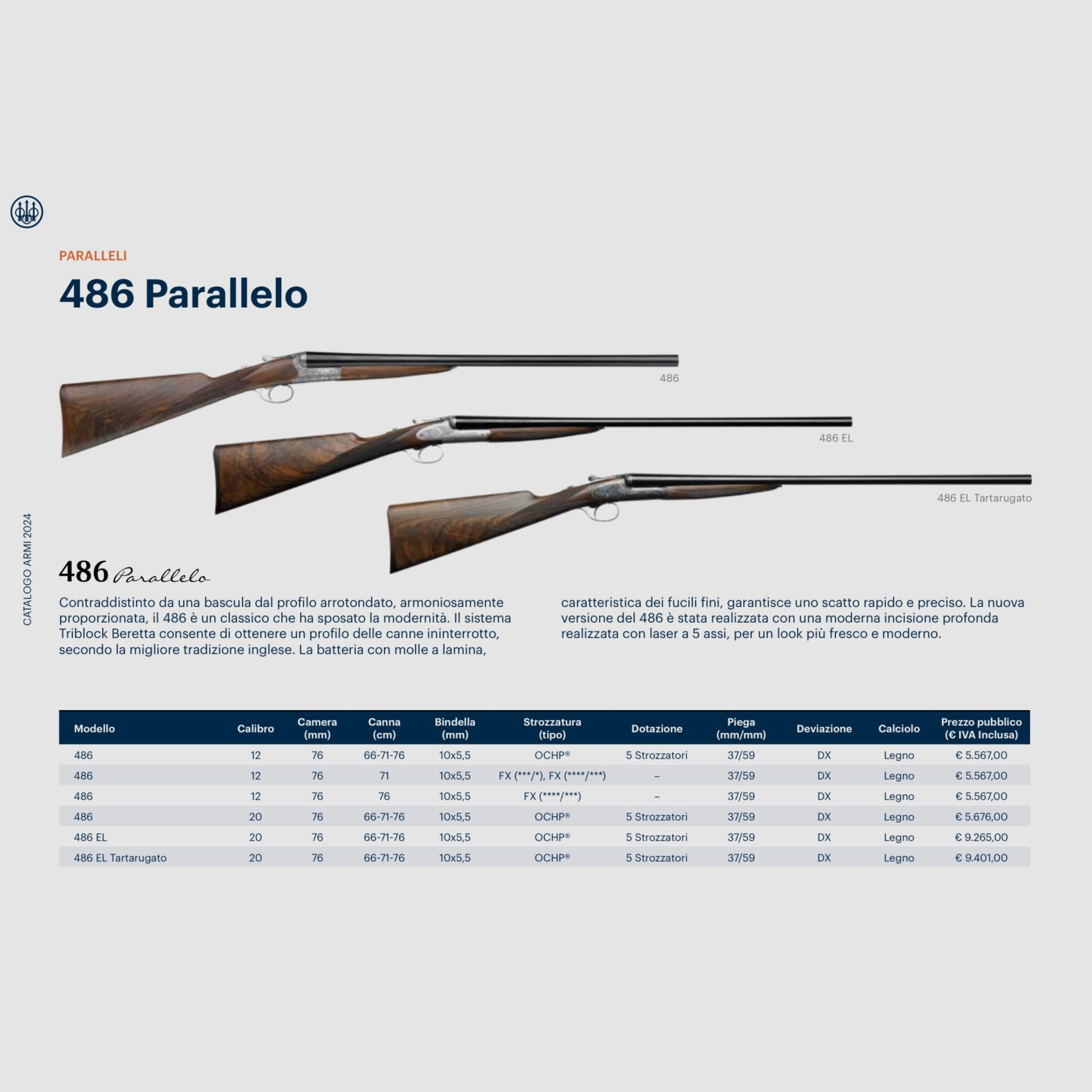 BERETTA / ÜBER-UNTER – PARALLEL – SEMIAUTOMATISCH / ALLE MODELLE, Bild 8 von 30