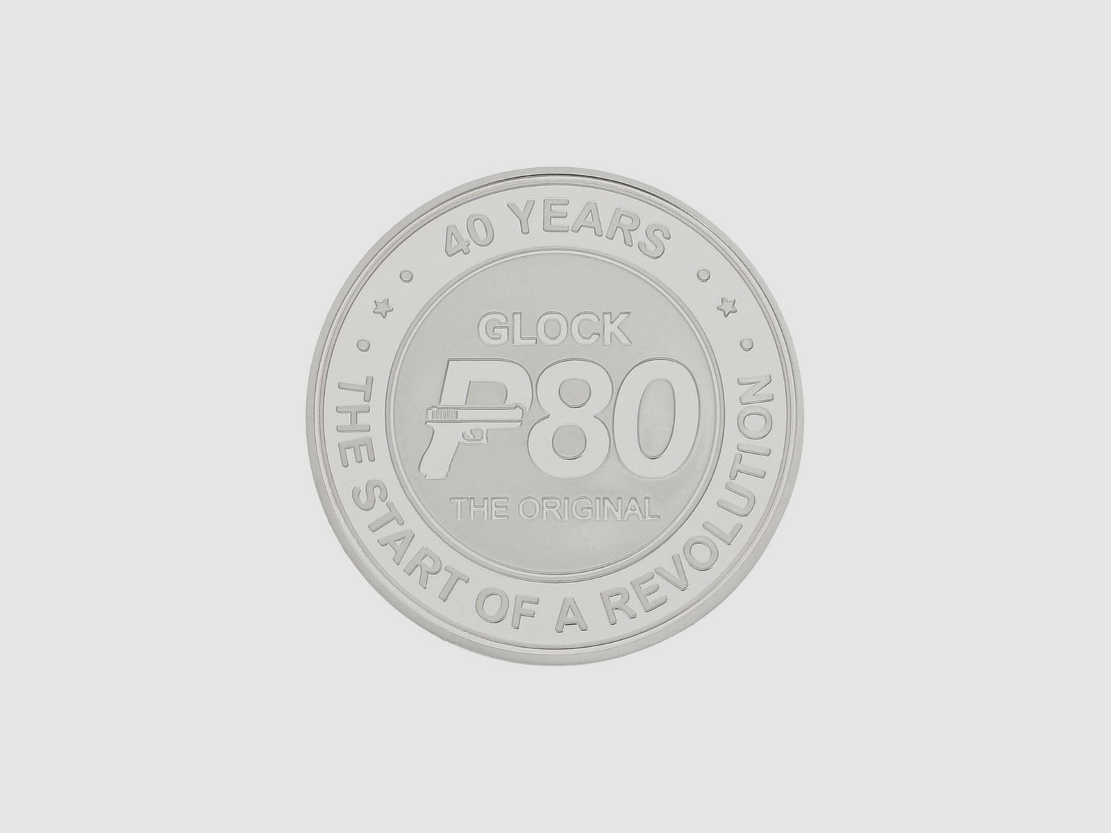 Glock 40th Anniversary P80 Medaille