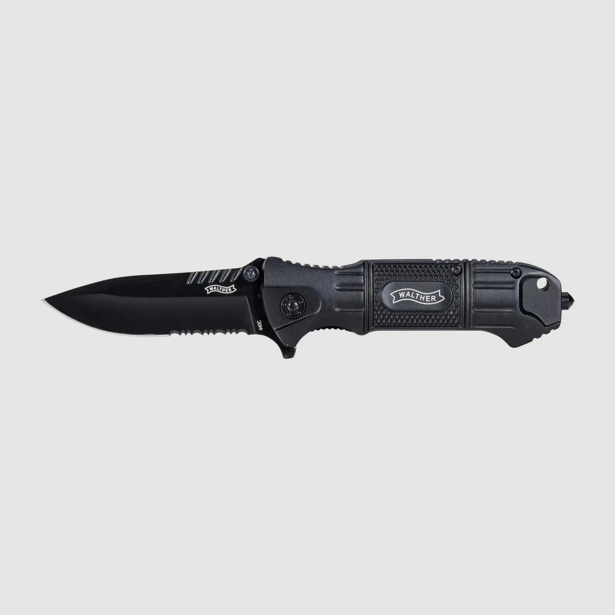 Cuchillo de bolsillo Walther Black Tac negro