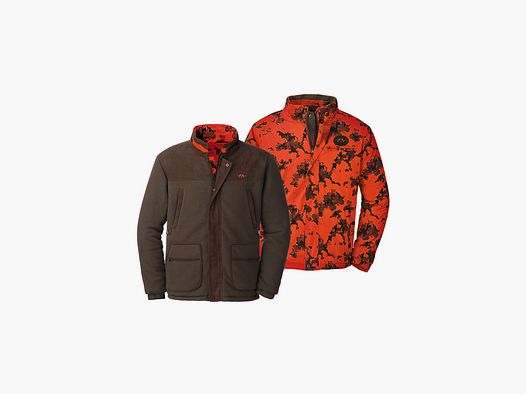 BLASER Fleece Camo Wende Jacke Schlamm Braun