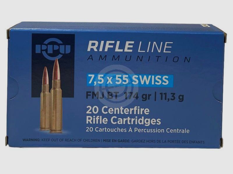 7,5×55 FMJ 11.3 g / 174 grs