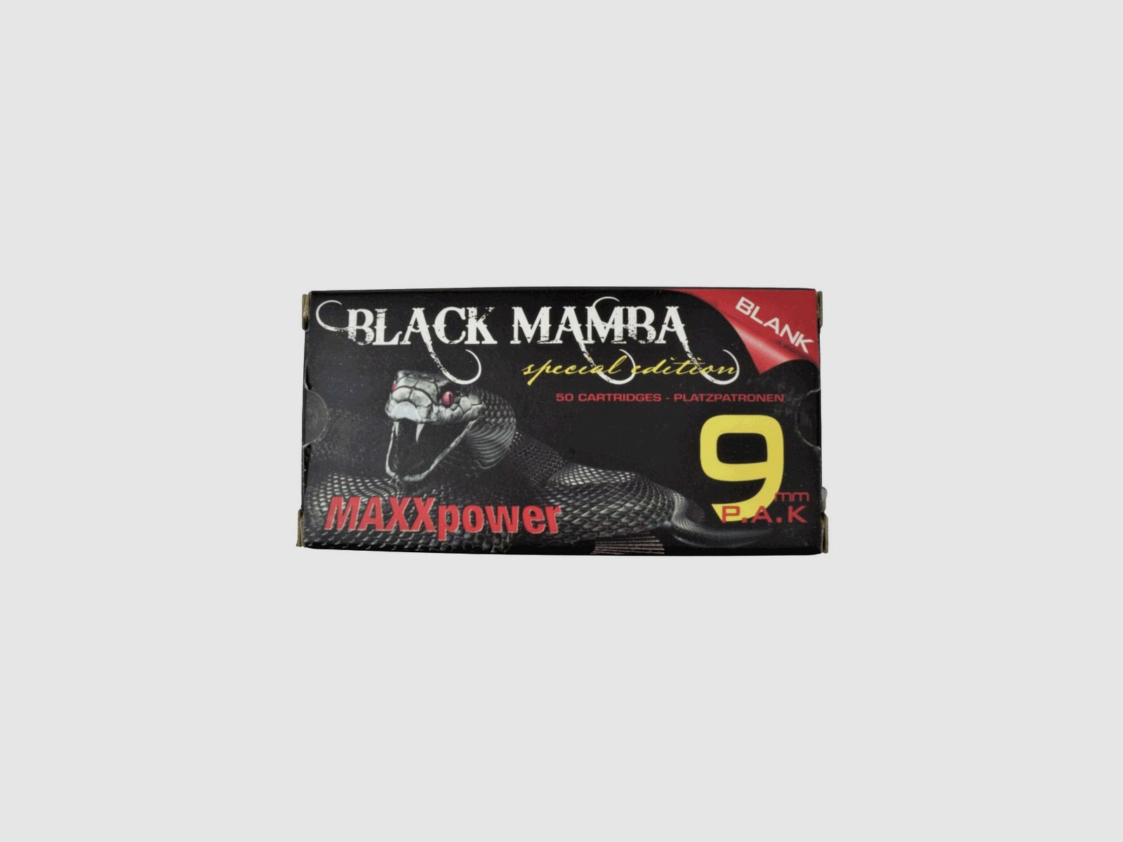 Cartouches à blanc Black Mamba 9 mm paquet de 50 pcs, image 1 sur 2