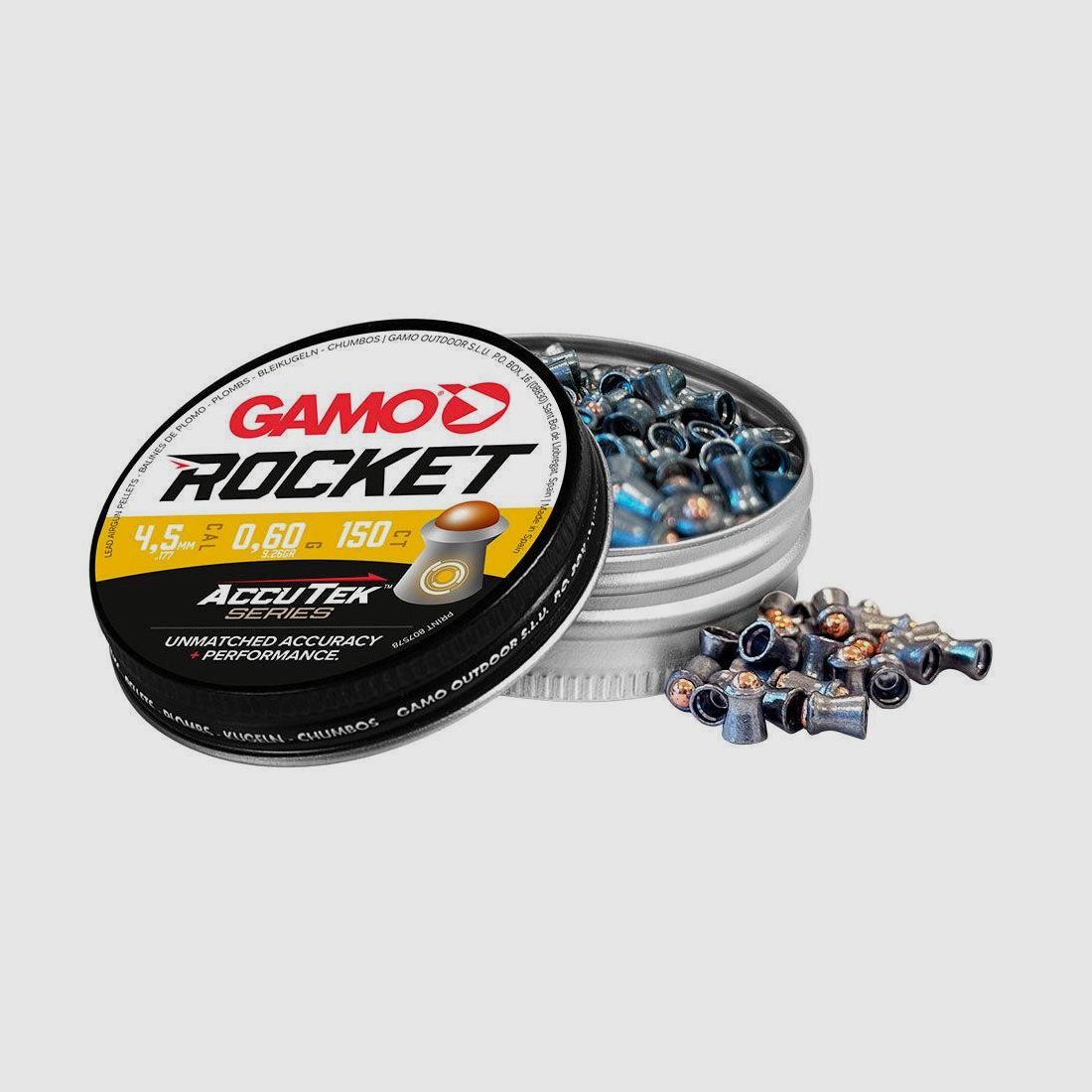 Gamo Rocket Accutek 4,5 mm - Optimale Präzision - Hohe Geschwindigkeit - Verbesserte Schussleistung, Bild 1 von 5