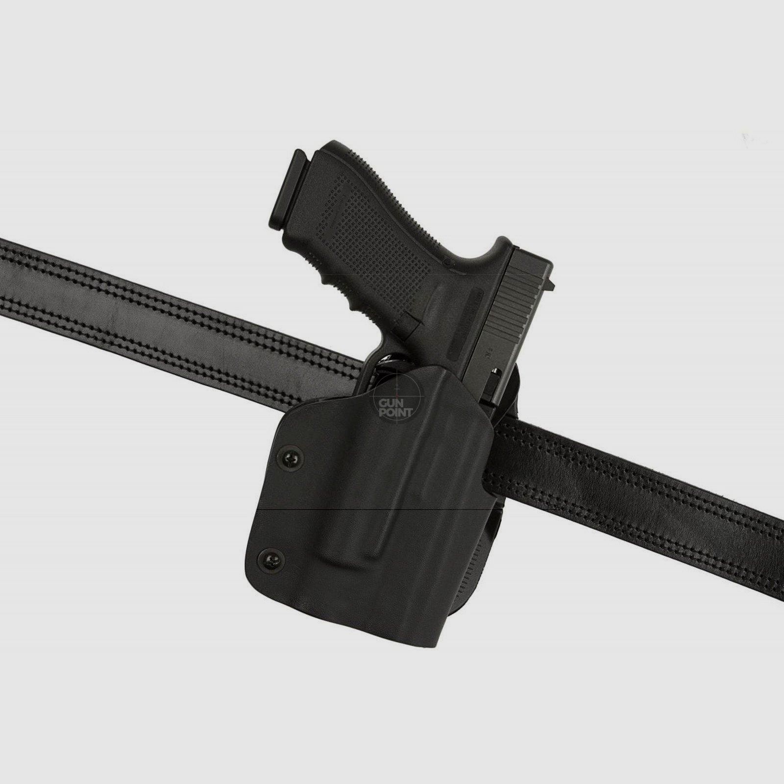 Frontline Open Top Kydex Holster fr Glock 17 M3 / M6 Paddle-Schwarz