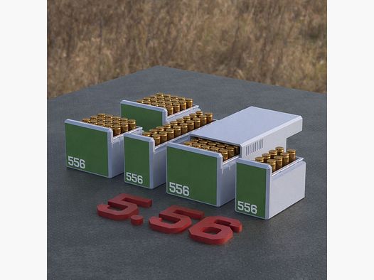 Filamelt ammunition box / .223 Remington / 5.56 / 'sliding lid' / cartridge box, ammo box