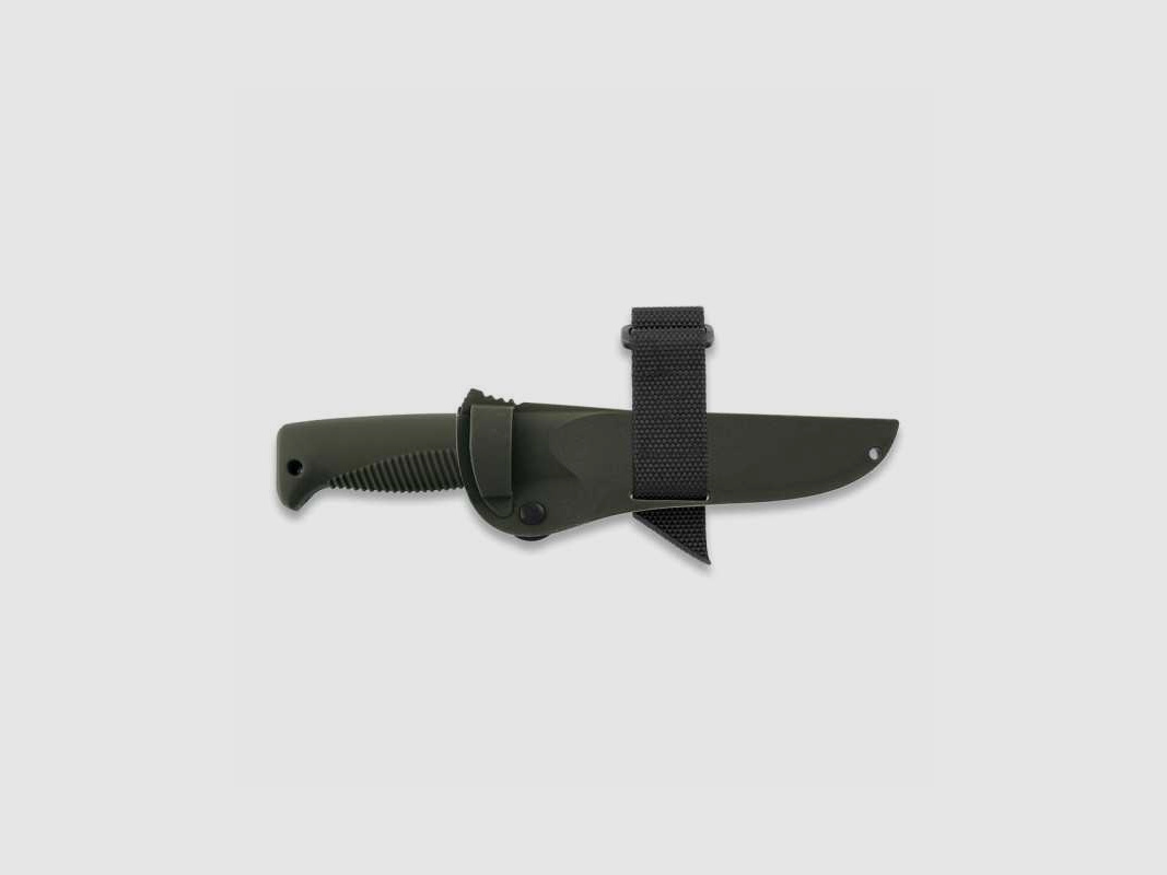 Peltonen Knives M07 Ranger Puukko Sissipuukko FJP135 PTFE Beschichtung Kunststoffscheide grün OD