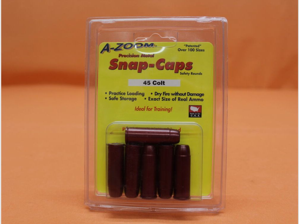 A-Zoom A-Zoom cartouche d'exercice / tampon en aluminium .45Colt Set avec 6 pièces (16124)